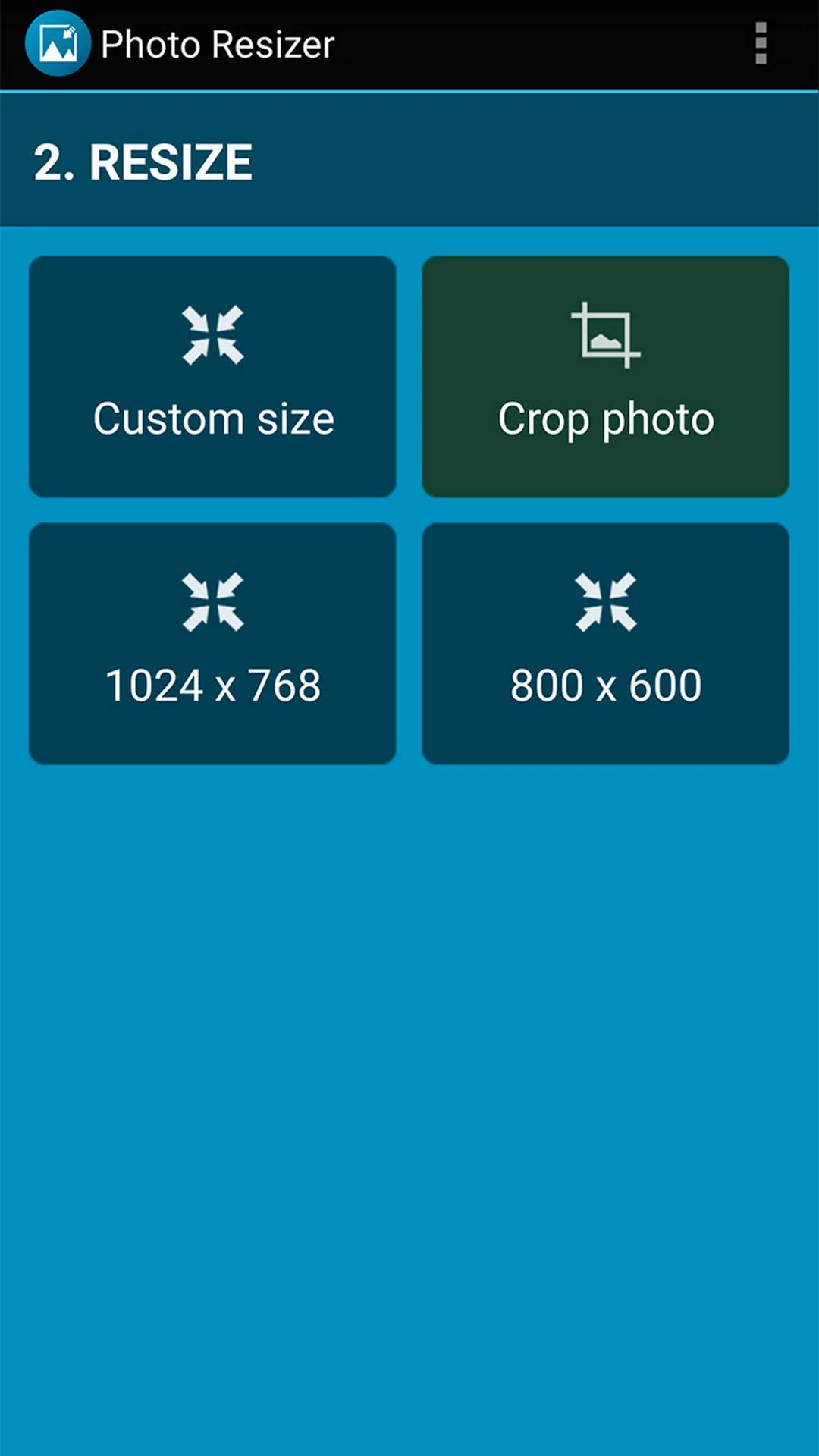 Photo Resizer - Resize & Crop screenshot